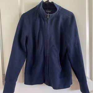 LL Bean Blue Zip-up Sweatshirt (M)
